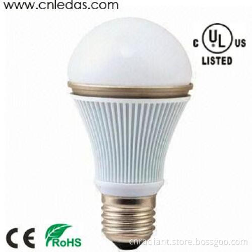 UL Approved LED Light Bulb, 7watt E26 screw, 500 Luminous Flux